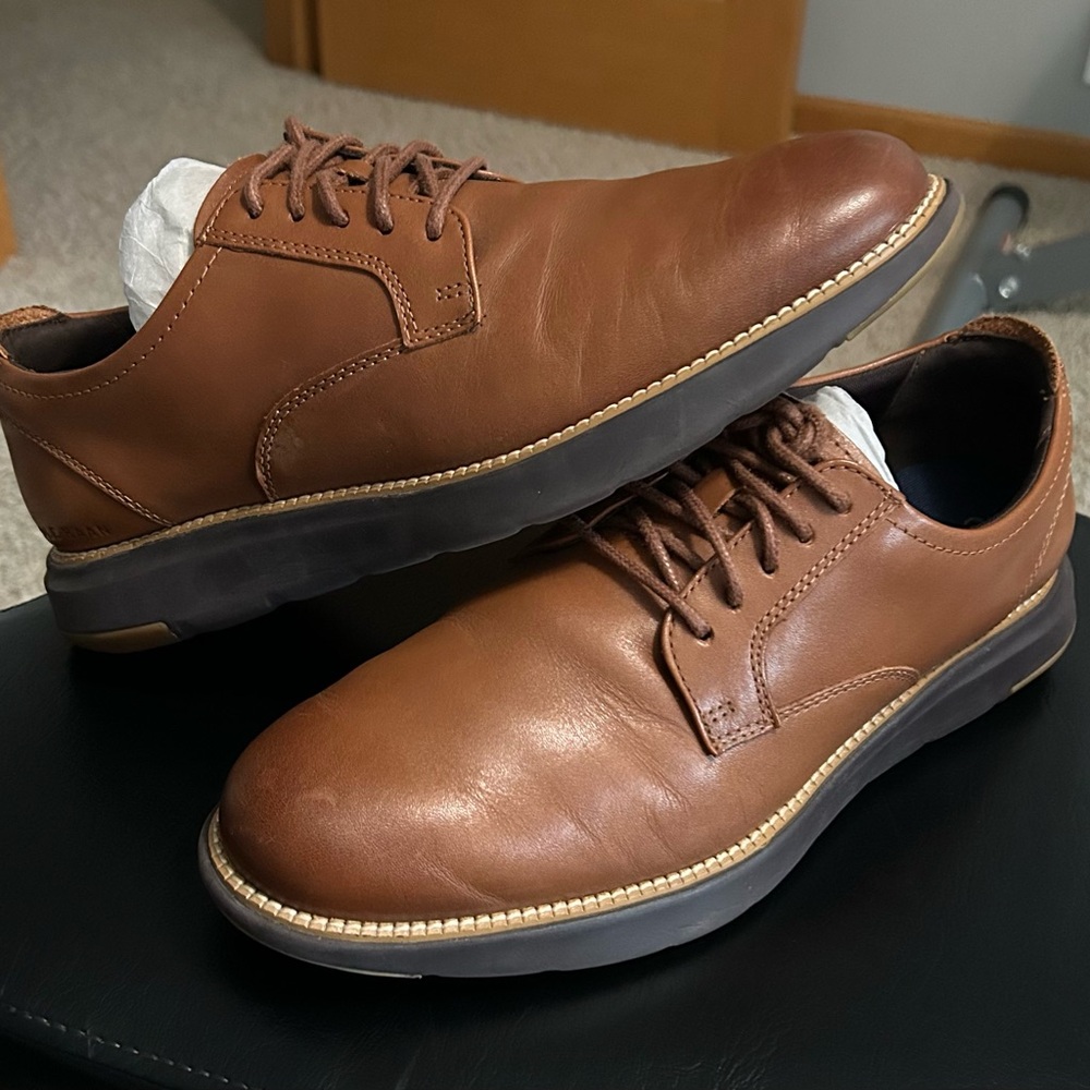 Cole Haan Grand Atlantic Brown Leather Dress Shoes. Men’s 9.5